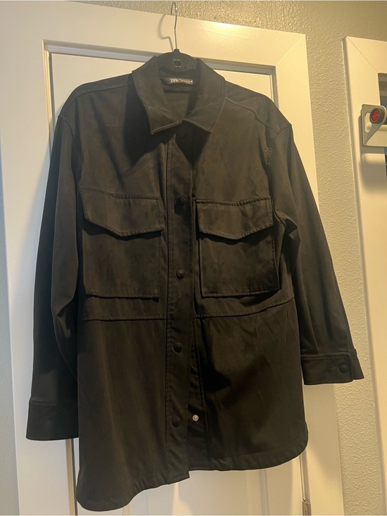 Zara Other - Zara Black Military Field Jacket with Utility Pockets